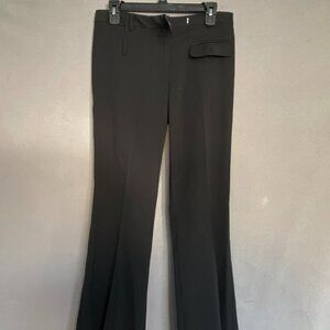 Poleci Black Flare Dress Pants Womens Size S Wide Leg Trouser Career Workwear